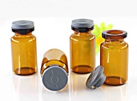 Botella de Vidrio Personalizada Resistente a la Corrosión por Ácidos y Álcalis, Vial de Vidrio Transparente de 3 ml, 5 ml, 10 ml con Tapa de Aluminio