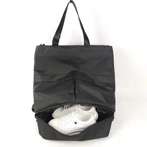 Unisex Fashion Travel Camping Custom Black Waterdichte Studenten Transformeerbare Draagtas Rugzak Voor Meisje En Jongens