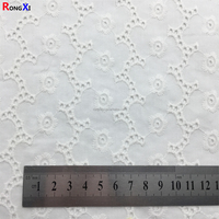 Prix de gros personnalisé RXF0538 oeillet de broderie anglaise 100% coton recyclé prix tissus de broderie pour vêtements matériel
