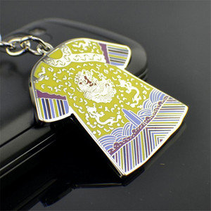 Chinese Qipao Custom Metal Craft Keychain Collection, Cultural Souvenir & Gift