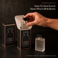 Boîte rigide noire mate personnalisée avec estampage à chaud en cuivre, emballage cadeau de luxe pour cosmétiques et bijoux
