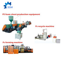 Nouvelle machine automatique de formage de boîtes repas en mousse PS, contrôlée par PLC, avec pompe à moteur 380V 204kW, haute sécurité, écologique et jetable