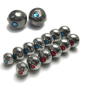 Plomb de pêche en tungstène 97% en forme de tête d'oiseau, yeux rouges <span class=keywords><strong>et</strong></span> bleus, en alliage d'acier tungstène à haute densité, pour la pêche au leurre - Product Image 1
