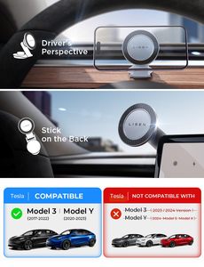 Lisen ขาตั้งมือถือ2026พร้อม360หมุนพับได้แขนโลหะสำหรับ <span class=keywords><strong>Ford</strong></span> Mach E and Tesla รุ่น3 Y อุปกรณ์เสริมรถยนต์ - Product Image 3