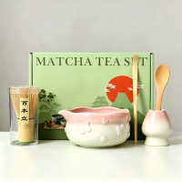 Ensemble de thé matcha portable en céramique et porcelaine traditionnelle chinoise de marque MingCheng, d'origine Fujian, de qualité alimentaire, fouet et bol, style zen asiatique