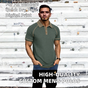 Polo de Alta Calidad Unisex Personalizado para Hombre, al por Mayor, de Algodón Liso para Entrenamiento, con Logotipo Bordado Personalizado - Product Image 2