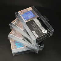 Boîtes d'emballage pliables en plastique transparent, coffret d'impression couleur, à pet, 1 pièce
