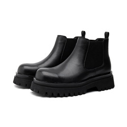 Platform High Top Thick-soled Men's Shoes Casual Ankle <b>Work</b> <b>Boots</b> Formal Loafer <b>Leather</b> <b>Boots</b> Shoes - Product Image 3