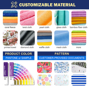 100% pulizia in poliestere <span class=keywords><strong>salviette</strong></span> panni senza lanugine a doppia maglia con filamenti Ultra fini ad asciugatura rapida per uso domestico - Product Image 6