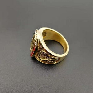 Unique Design Our Lady of Guadalupe Virgin Mary <b>Ring</b> Crystal <b>Rings</b> Stainless Steel <b>Men</b> Colorful Red White Black Gold Religious - Product Image 3
