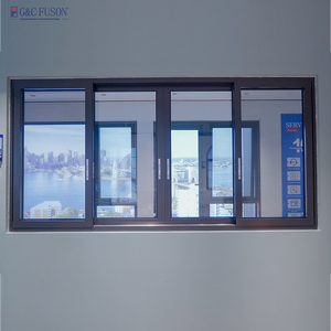Ventanas Corredizas Aislantes Térmicas de <span class=keywords><strong>Vidrio</strong></span> Templado Insonorizadas para Proyectos de Construcción Comercial Más Vendidas de Fuson - Product Image 1