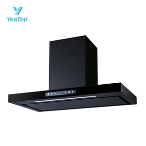 Campana Extractora <span class=keywords><strong>de</strong></span> Cocina en Forma <span class=keywords><strong>de</strong></span> T <span class=keywords><strong>de</strong></span> Vidrio Templado, con Autolimpieza, 900mm, 3 Velocidades, Eléctrica, Superventas - Product Image 3