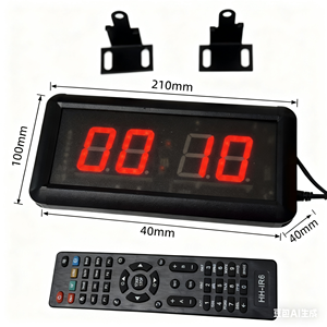 <span class=keywords><strong>Chronomètre</strong></span> numérique LED à 4 chiffres de 1,5 pouce avec télécommande, horloge de compte à rebours précise pour les jeux et les compétitions - Product Image 5