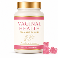 Gummies Probiotiques Véganes Halal pour Femmes, Sans Gluten, Remplis de Probiotiques Vaginaux, Bonbons Suppléments Beauté Naturels, OEM