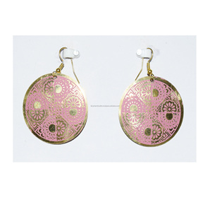 Pendientes colgantes americanos de nueva moda para mujer, regalo para mamá, pendientes de flores pintados a mano para mujer, estilo bohemio - Product Image 2