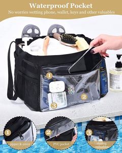 Échantillon Gratuit : Sac de Douche en Maille Polyester avec Fermeture Éclair pour Essentiels de Dortoir Universitaire, Sac Fourre-Tout Portable Suspendu pour Articles de Toilette de Salle de Bain - Product Image 2