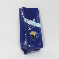 Sachet à café anti-odeur et résistant à l'humidité avec valve de gaz, en matériau de qualité alimentaire, logo et taille personnalisables