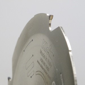 Hoja de sierra circular PKD con 8 dientes para materiales abrasivos D = 160 D = 20 B/C = 2,4/1,6 XGE160.10820 2/6/32 Agujeros trascendentes - Product Image 2