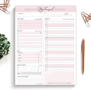 Custom Printed Paper Tear-off Schedule To Do List Goal Daily Planner Memo Note Pad Notepad