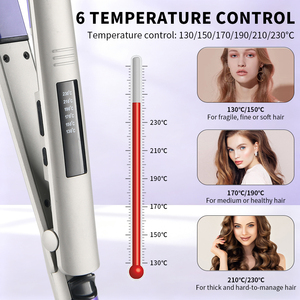 Lisseur de cheveux 230 ℃   Lisseur électrique en céramique personnalisé avec logo pour salon professionnel et usage domestique - Product Image 3