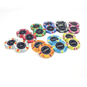 Fichas de Póker de Cerámica de 12g, 43mm de Diámetro, Superficie con Textura Antigua, Logotipo Personalizado, Fichas de <span class=keywords><strong>Casino</strong></span>, Diseño Gratuito, Muestra Gratuita, Directo de Fábrica - Product Image 3