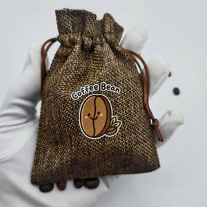 Sacs à cigarettes en jute faits à la main avec macramé et initiales, fermeture à cordon, impression sérigraphiée, fabriqués dans le Henan - Product Image 6