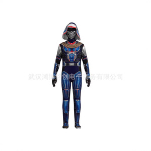 Traje de Cosplay Thunder Commando Taskmaster Red Guard Onesie Bodysuit Azul para Hombre, Disponible para Halloween - Product Image 5
