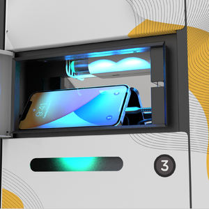 Y2 Power <span class=keywords><strong>ZEN</strong></span> – Casier de recharge mural pour téléphones portables à <span class=keywords><strong>6</strong></span> baies avec lecteur de carte de crédit, idéal pour l'extérieur, optionnel pour écran publicitaire - Product Image 4