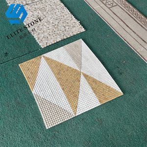 Azulejo de mosaico Waterjet de mármol moderno <span class=keywords><strong>Parquet</strong></span> de 10mm para paredes interiores para apartamentos <span class=keywords><strong>Precio</strong></span> por metro cuadrado Gráfico disponible - Product Image 3