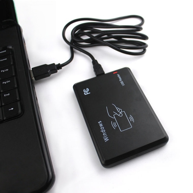 USB Interface N-TA213 Smart RFID Card Reader ID IC EM4100 Dual Frequency Access Control Encrypted Programmer Reader