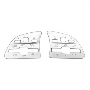 for Mercedes-Benz Steering Wheel Button Trim 2020 GLE GLS ABS Luxury Decorative Stickers - Product Image 1