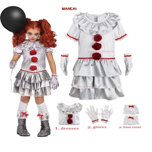 Déguisement carnaval fête Cosplay costumes enfants effrayant Clown <span class=keywords><strong>Costume</strong></span> Halloween tenue filles <span class=keywords><strong>Pennywise</strong></span> <span class=keywords><strong>Costume</strong></span> - Product Image 1