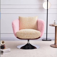 Fauteuil pivotant en tissu de luxe léger – Idéal pour la maison, le bureau, le salon, le balcon, les réunions d'affaires, les réceptions et les loisirs
