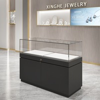 Vitrine de Comptoir Verrouillable en Verre pour Bijoux et Téléphones Mobiles, Modèle Chine, avec Présentoir d'Objets de Musée, pour Usage Commercial