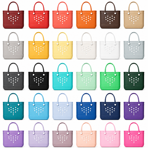 Custom Printing Durable Lightweight EVA Tote Bag Waterproof Beach Bag Full Pattern Logo <b>Large</b> Capacity OEM Wholesale Shopping - Product Image 4