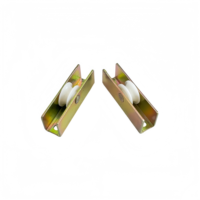 Ensemble de roulettes pour porte coulissante en verre, quincaillerie à faible friction, poulie de glissière fluide, accessoires de porte