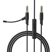 Câble audio pour diffusion en direct RCA vers RCA doré avec contrôle du volume et fonction mute pour microphone, téléphone portable, casque, voiture, ordinateur, PVC