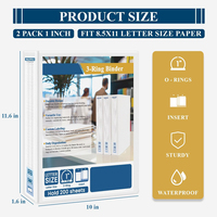 Dossiers personnalisés en gros de l'usine STX, cadeaux promotionnels, classeur à 3 anneaux, classeur transparent A4, dossier en carton