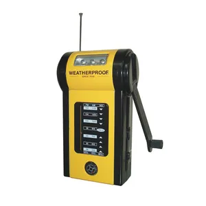 Đài phát thanh FM AM Hand Crank <span class=keywords><strong>Dynamo</strong></span> Led đèn pin đài phát thanh với loa được xây dựng trong - Product Image 1