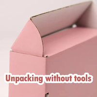 Cajas de Envío Corrugadas Reciclables Premium con MOQ Bajo, Caja de Regalo para Cosméticos/Cuidado de la Piel de Papel PET, Diseño Gratuito para Snacks/Camisetas
