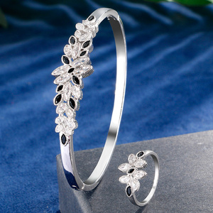 Rakol SP3114 luxe français Baguette cubique zircone bague femmes anniversaire de mariage bijoux de mariée - Product Image 3