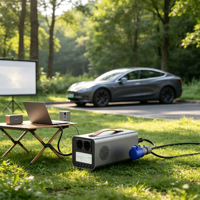 Livraison gratuite, Nouveau pistolet de décharge Tesla V2L V2H UE, Max 7,5 kW 240 V, Double prises avant et arrière, Numérique, Câble haute puissance en option