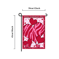 Drapeau joyeux saint-valentin 12x18 pouces, impression Double face, drapeau de jardin saint-valentin, vente en gros