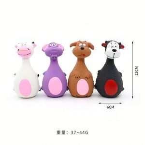 Nouveau jouet interactif pour chien en forme d'animal, brosse à dents pour chiot, jouet à mâcher en TPR pour chiens agressifs, jouet couineur pour animaux de compagnie - Product Image 4