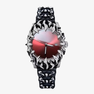 Montre Dark Punk à pointes, plusieurs cadrans, quartz, alliage, verre minéral – Design pour la mode urbaine américaine et les collectionneurs de rock - Product Image 4