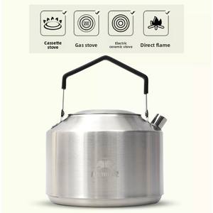 Bouilloire de <span class=keywords><strong>camping</strong></span> en acier inoxydable 304 <span class=keywords><strong>pour</strong></span> le <span class=keywords><strong>camping</strong></span>, les pique-niques et la préparation du café - Product Image 3