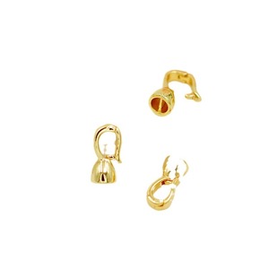 Fermoir de collier en forme de huit plaqué or 18 carats serti de zircons, accessoire de connexion pour bracelet plaqué or véritable, fait main DIY - Product Image 5