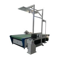 Plotter de corte digital de mesa plana CNC de alta gama para cuero PU, con logotipo personalizado, para oficina y moda, con cortador en V, venta al por mayor