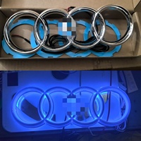 Feux de logo LED pour Audi A3 A5 A4L A6L Q5, éclairage de calandre, feux arrière bleus, rouges, blancs, accessoires de feux de logo.