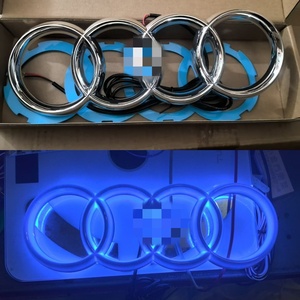 Pour <span class=keywords><strong>Audi</strong></span> A3 A5 A4L A6L Q5, lumières de <span class=keywords><strong>logo</strong></span> LED pour voiture, grille automatique, <span class=keywords><strong>logo</strong></span> arrière éclairé, accessoires de feux arrière - Product Image 3